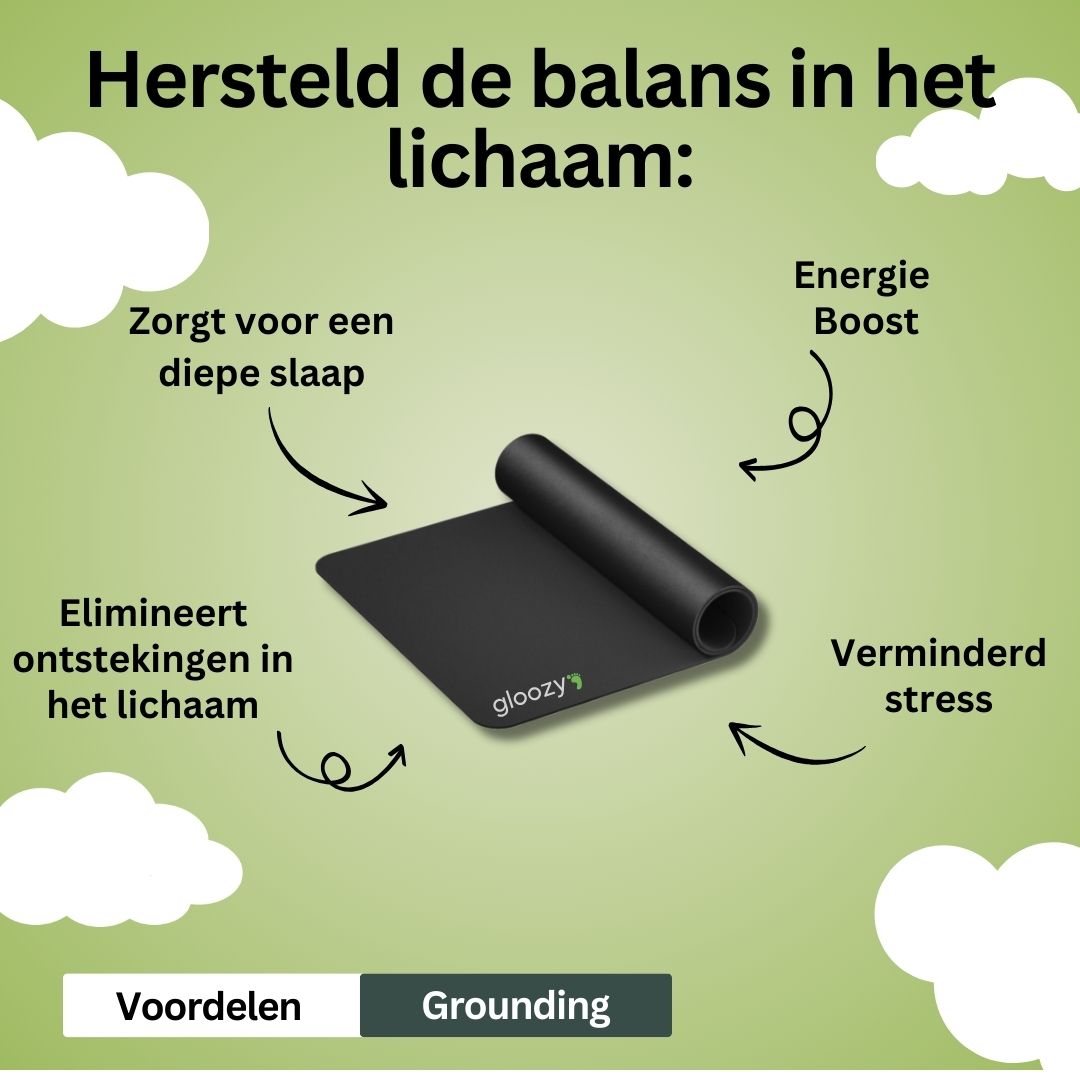 Gloozy Aardingsmat 60x40cm | Met gratis E-book
