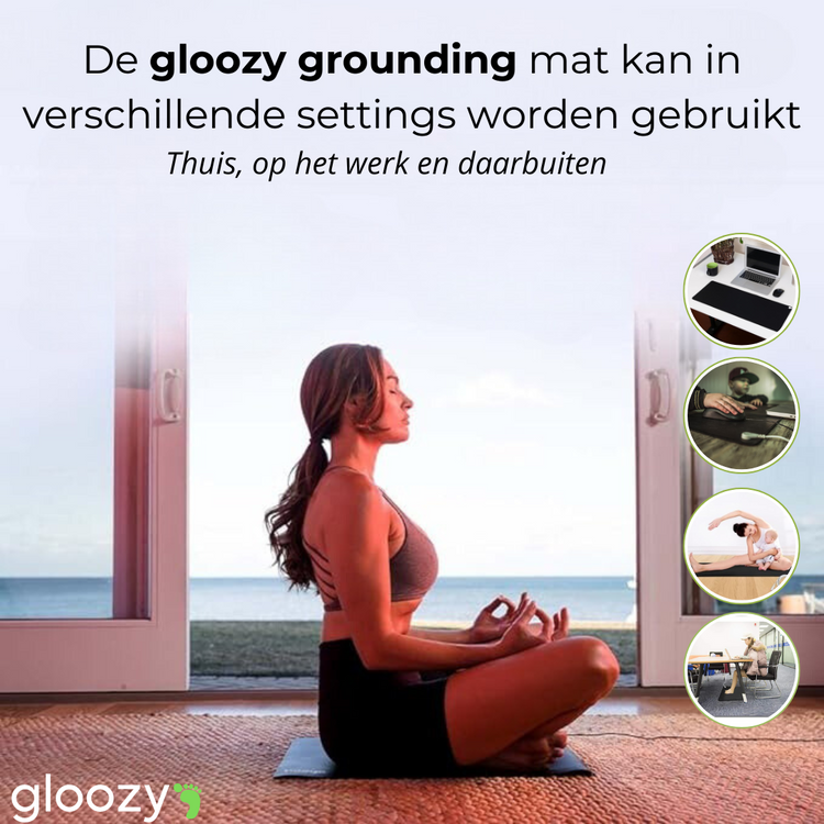 Gloozy Aardingsmat 60x40cm | Met gratis E-book